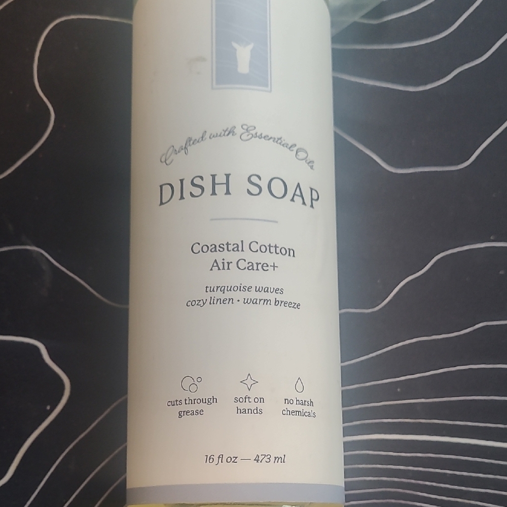 Pink Zebra Coastal Cotton Dish Soap